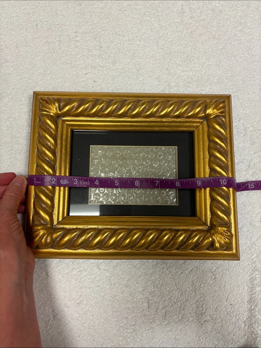 Artemis Design Co. Gold Rope-Edge Decorative distressed Picture Frame